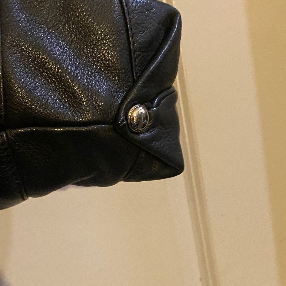 B Markowsky Black Leather Canterbury Satchel - Picture 6 of 16